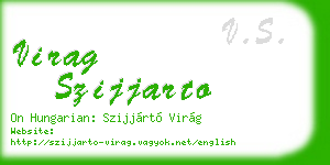 virag szijjarto business card