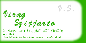 virag szijjarto business card